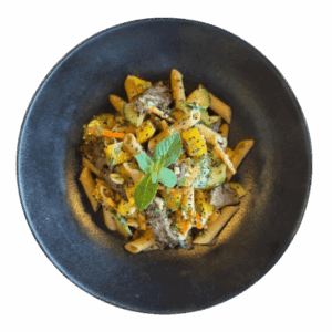Penne complète au boeuf mariné